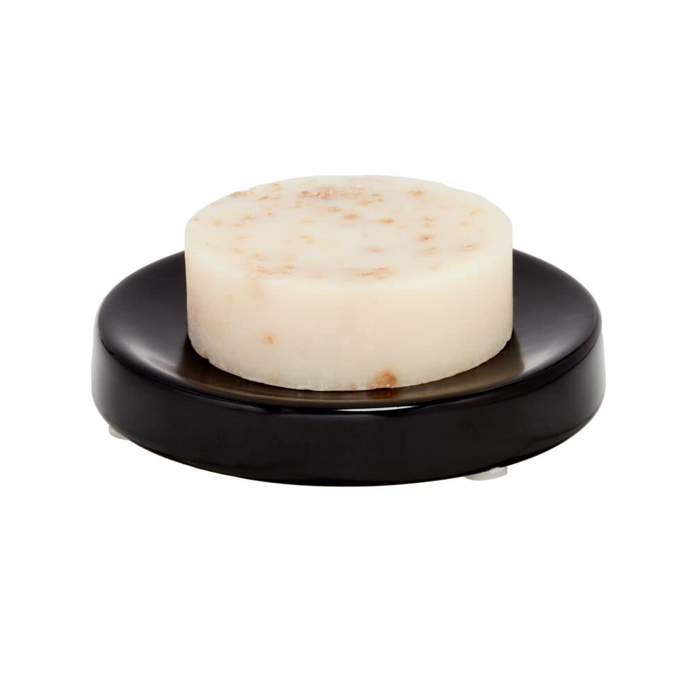iDesign Soap Dish for Bar Soap, Matte Black