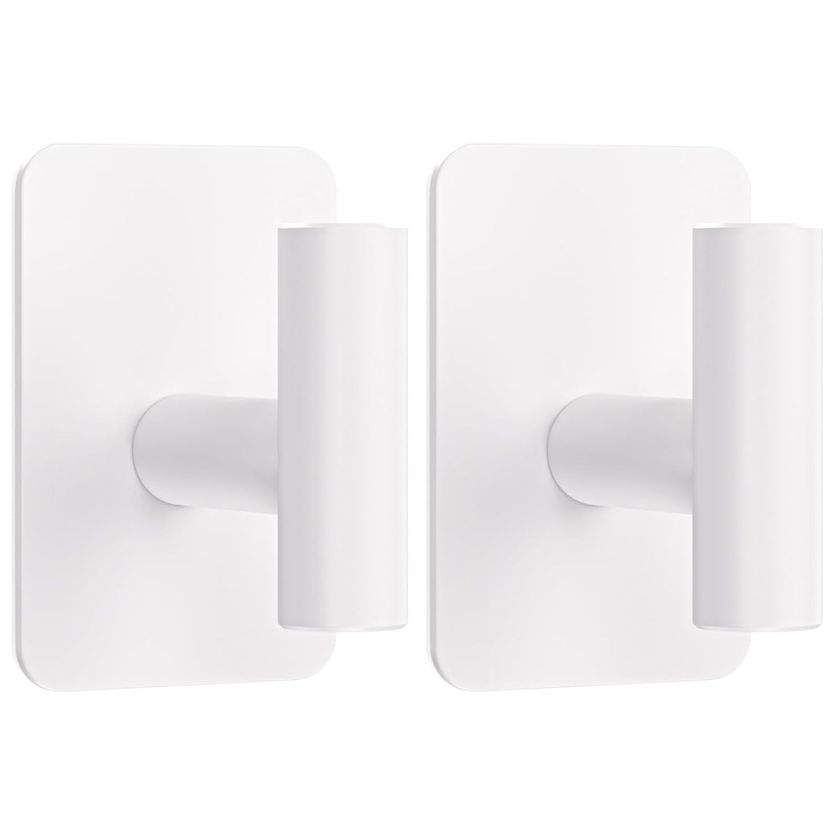 Large Heavy Duty Wall Hooks - 26lb Max, Stainless Steel Adhesive Towel Hooks for Hanging Towel, Coat, Robe, Hat, Sticky Towel Holder for Wall Mount in Bathroom, Shower, Kitchen (Black, 4 Pack)
