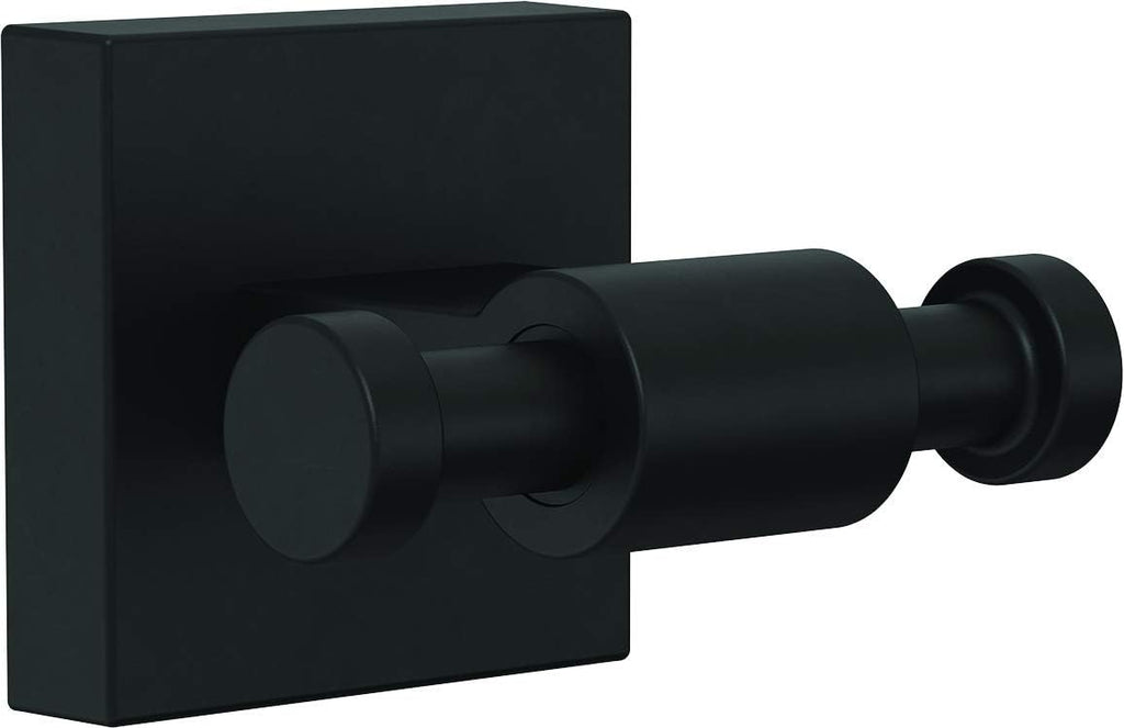 Franklin Brass Maxted (1-Pack) Towel Hooks Matte Black Bathroom Hooks Wall Mounted for Robes & Towels 2-Prong Hand Towel Hook Holder Kitchen, Bath, Bathroom Accessories MAX35-FB