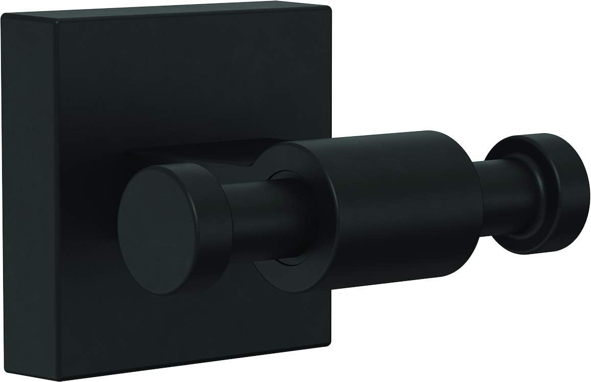 Franklin Brass Maxted (1-Pack) Towel Hooks Matte Black Bathroom Hooks Wall Mounted for Robes & Towels 2-Prong Hand Towel Hook Holder Kitchen, Bath, Bathroom Accessories MAX35-FB