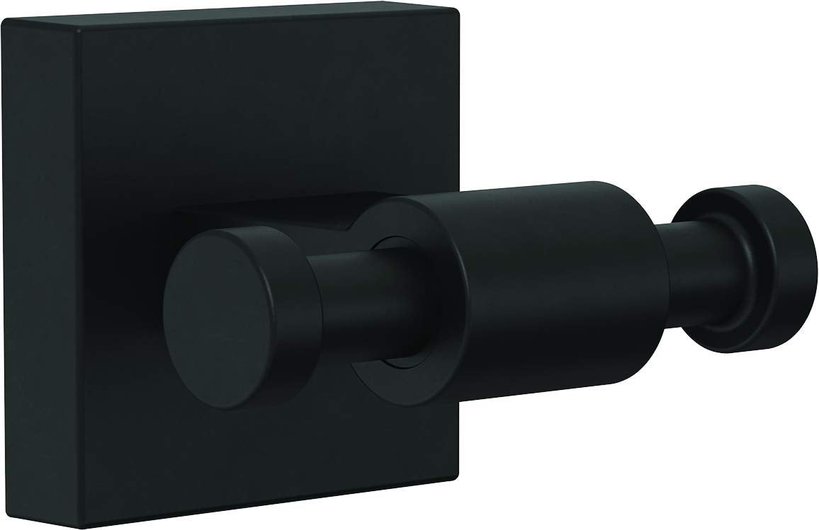 Franklin Brass Maxted (1-Pack) Towel Hooks Matte Black Bathroom Hooks Wall Mounted for Robes & Towels 2-Prong Hand Towel Hook Holder Kitchen, Bath, Bathroom Accessories MAX35-FB