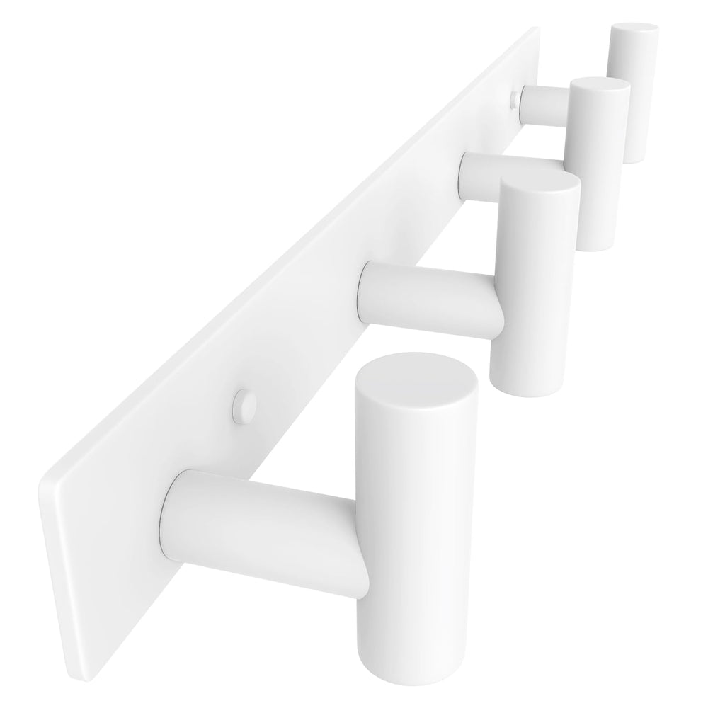 VAEHOLD Black Hat and Coat Wall Mount Rack 5 Hooks for Robes, Bags, Keys, and Towels Bathroom Towel Hanger Organizer (1 Pack)