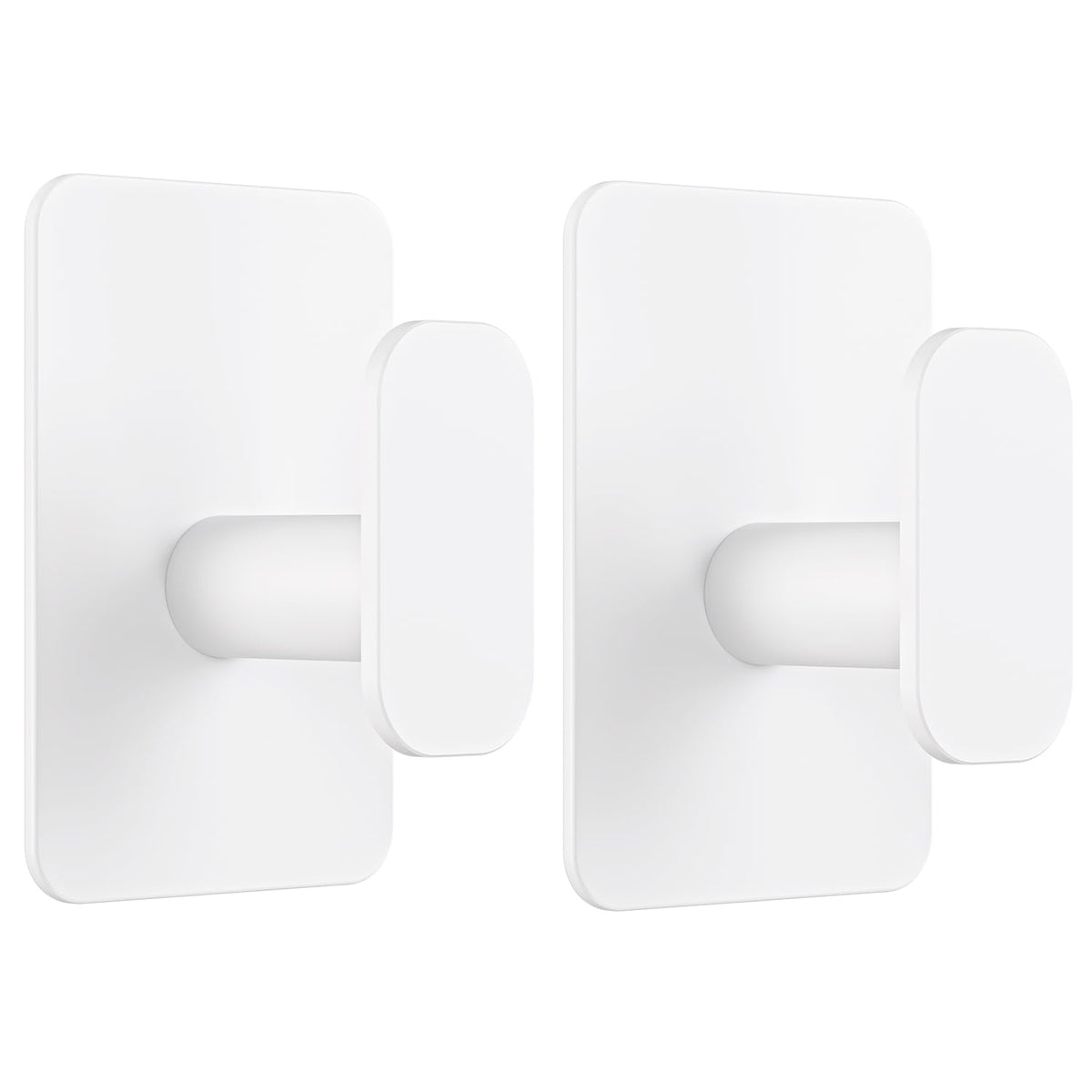 Large Heavy Duty Wall Hooks - 26lb Max, Stainless Steel Adhesive Towel Hooks for Hanging Towel, Coat, Robe, Hat, Sticky Towel Holder for Wall Mount in Bathroom, Shower, Kitchen (Black, 4 Pack)