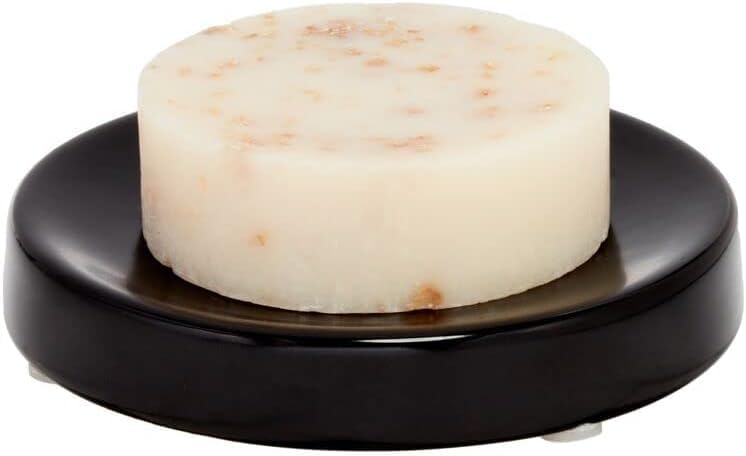 iDesign Soap Dish for Bar Soap, Matte Black