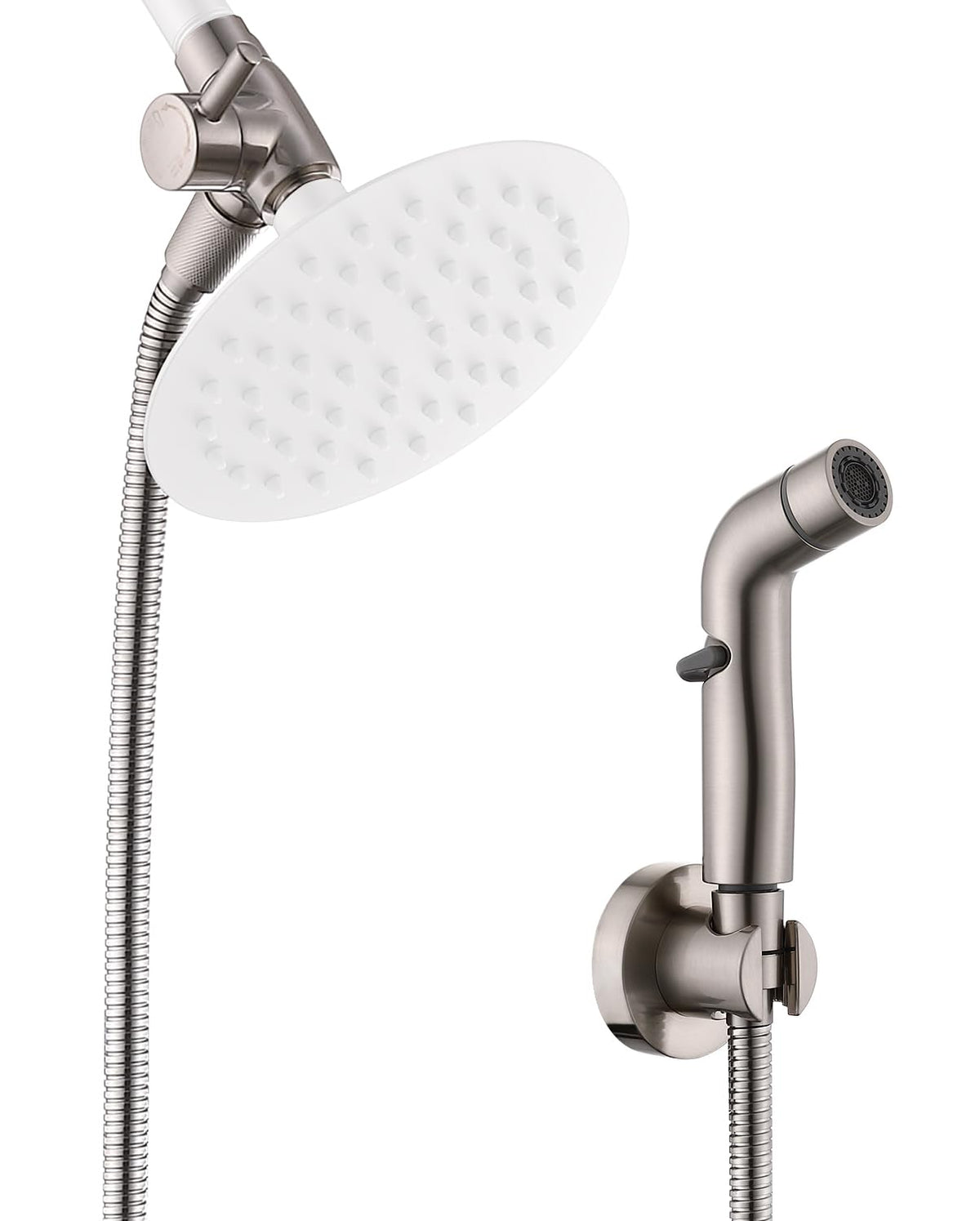 G-Promise 2 Mode Dog Shower Attachment with Extra Long Hose Adhesive Mount
