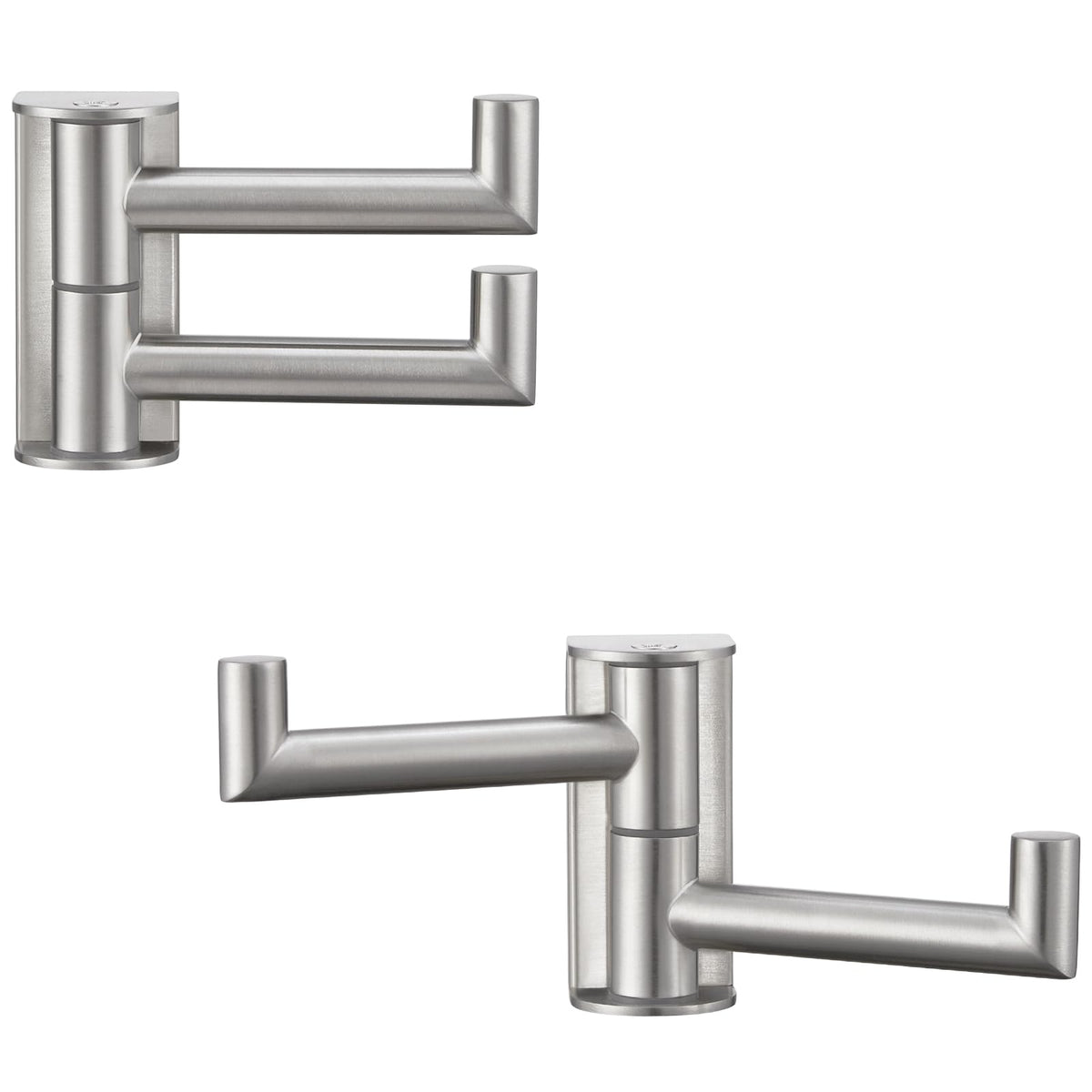 APLusee Swivel Towel Hook for Bathrooms with 2 Rotating Arms, Matte Black