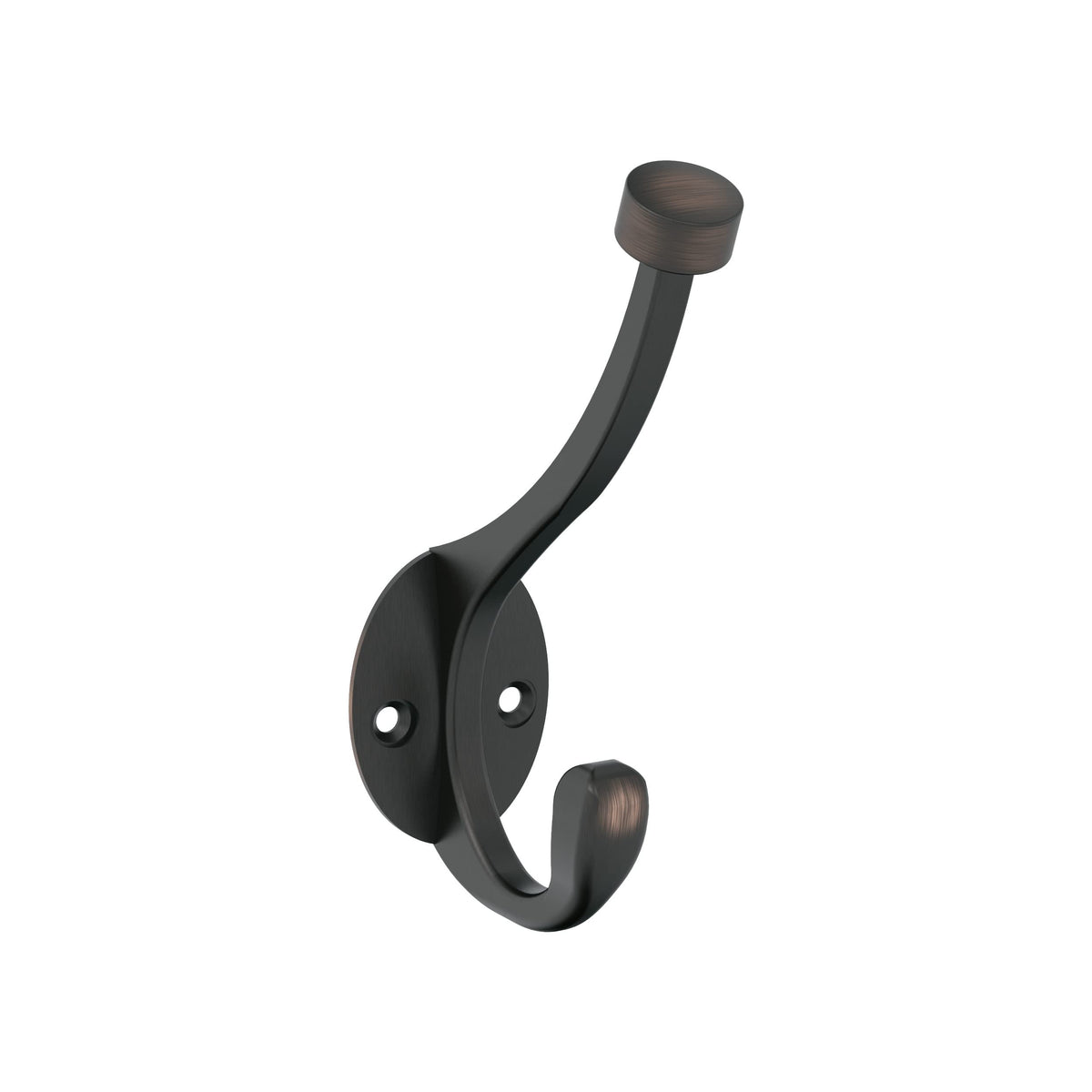 Amerock Adare Double Prong Polished Chrome Wall-Mounted Hook