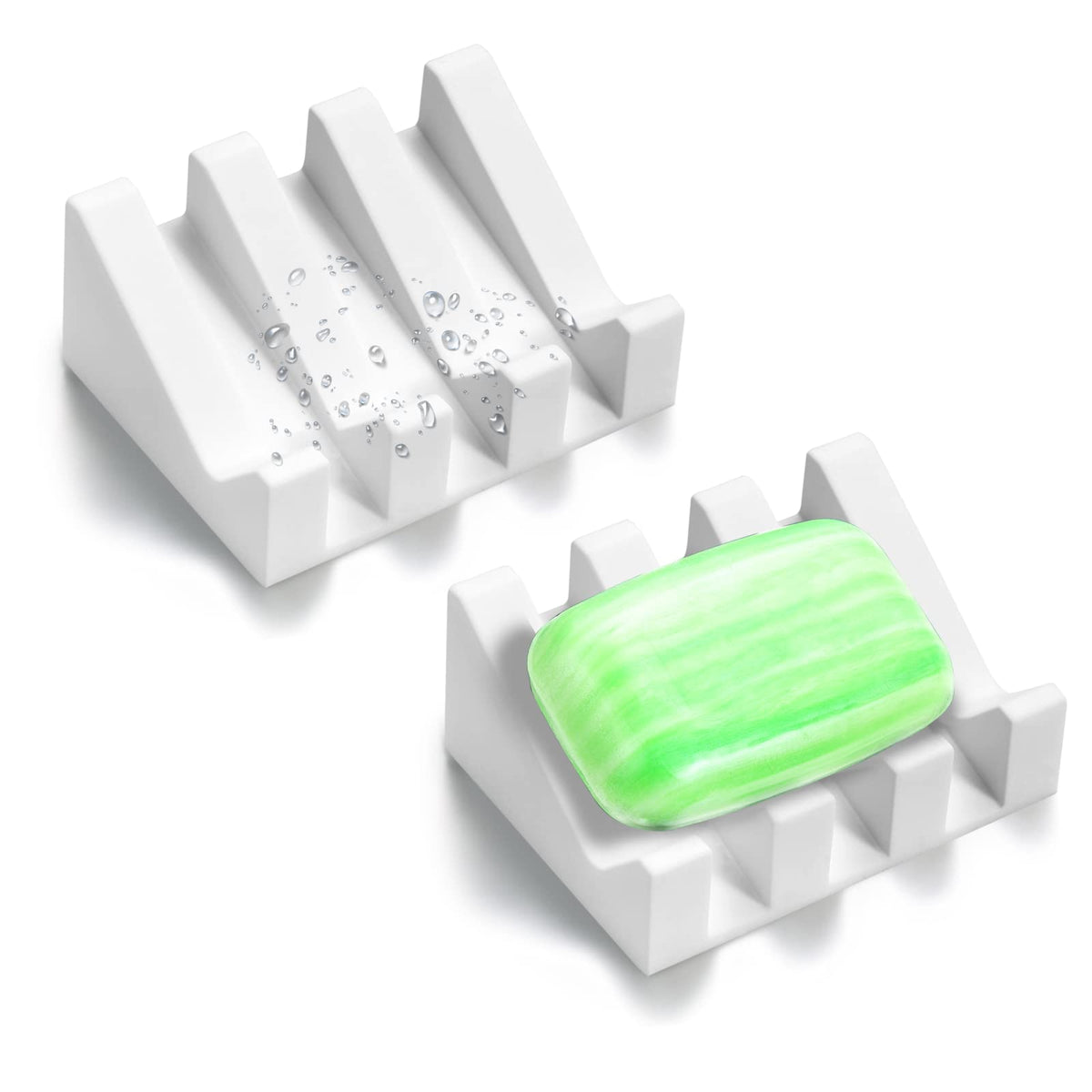 Soap Dish, Bar Soap Holder for Shower for Bathroom, Kitchen, Bathtub, Easy to Clean, Keep Soap Dry, Extend Soap Life
