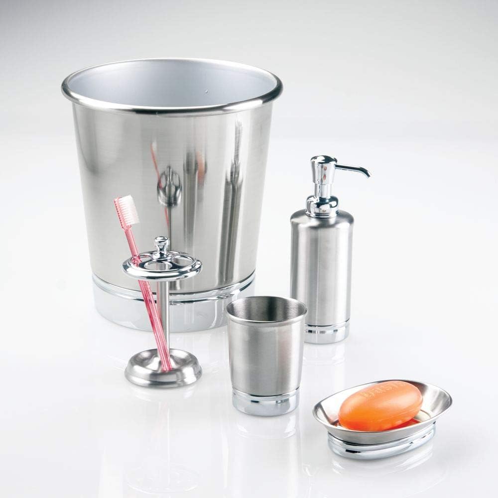 Design Soap Dish, Brushed Stainless Steel