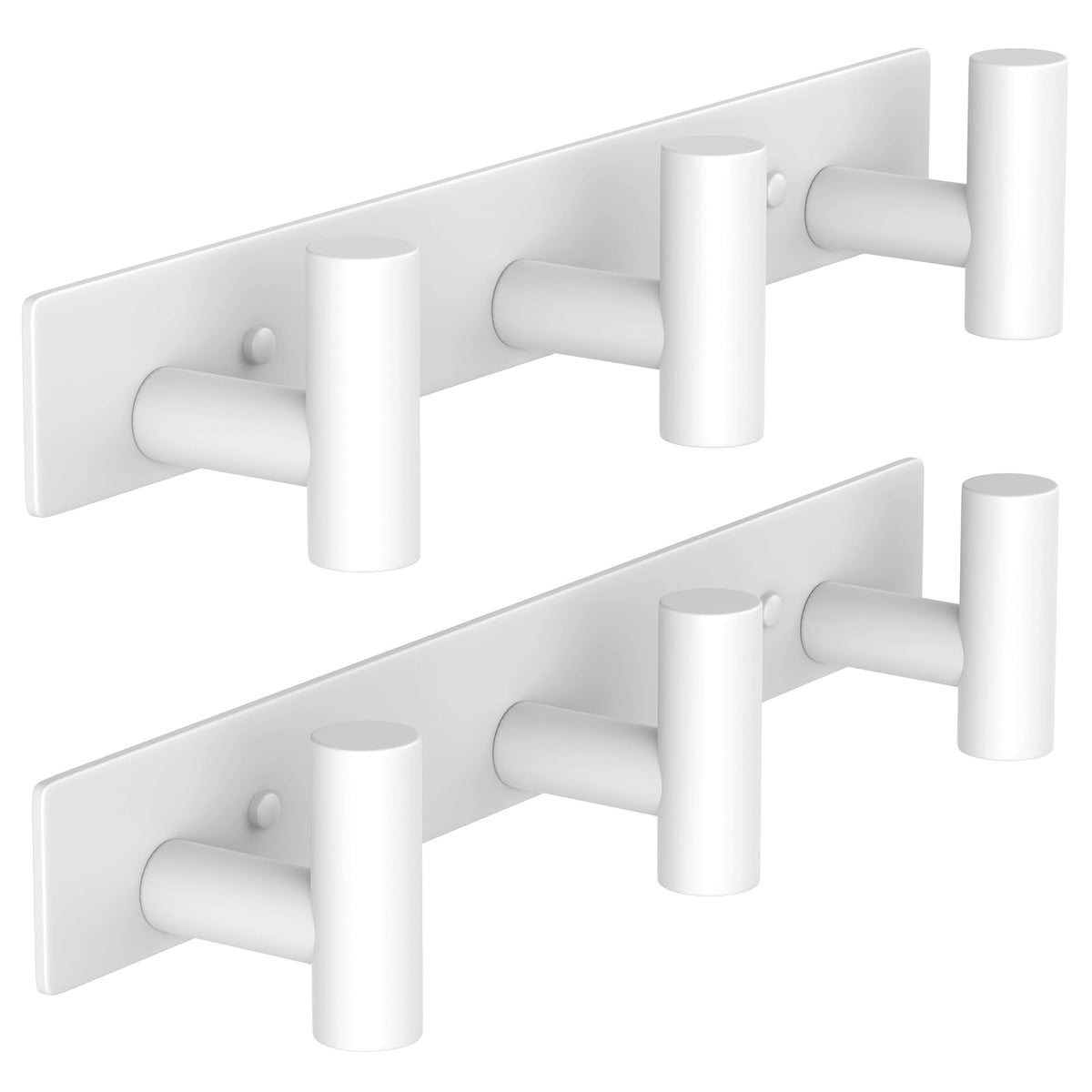 VAEHOLD Black Hat and Coat Wall Mount Rack 5 Hooks for Robes, Bags, Keys, and Towels Bathroom Towel Hanger Organizer (1 Pack)