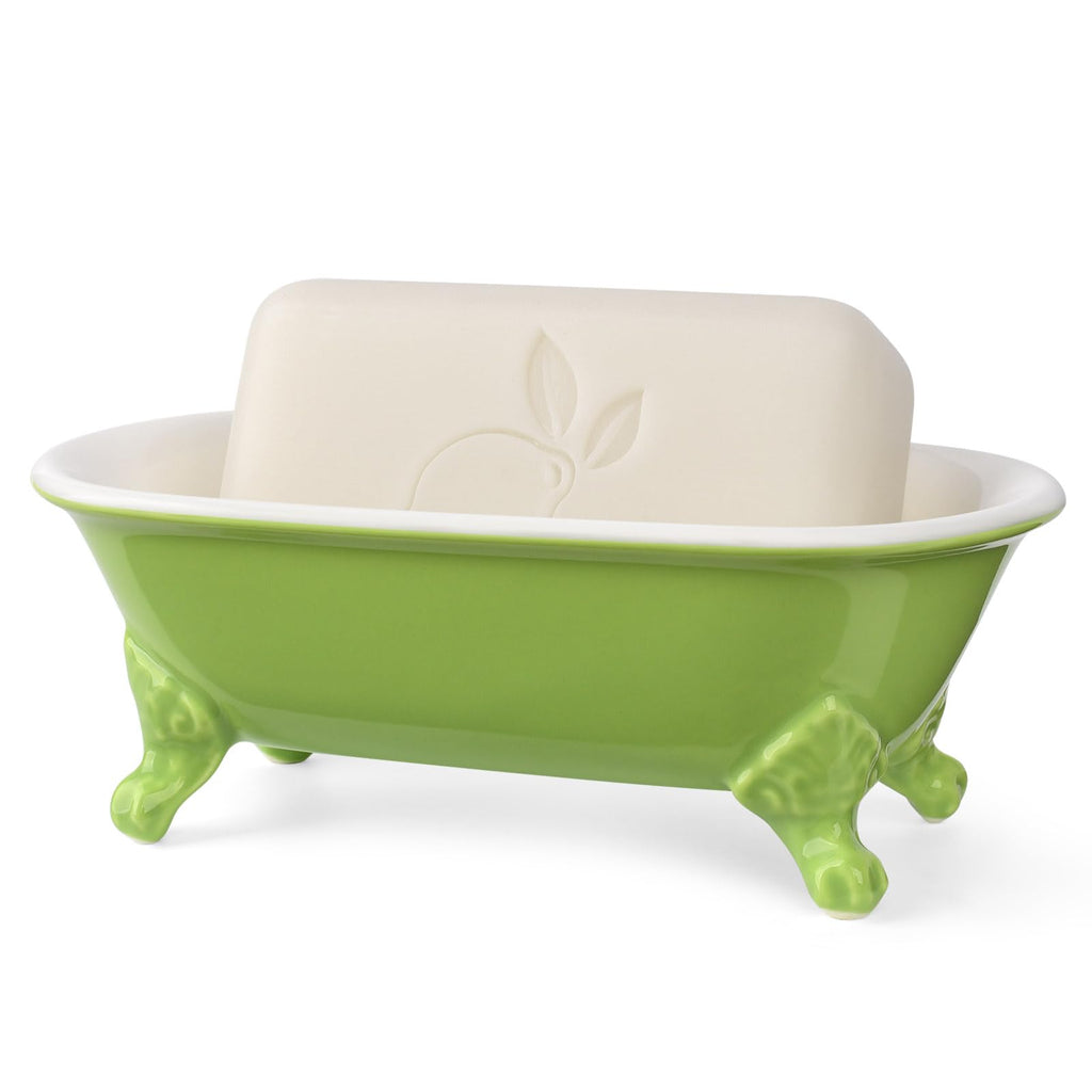 6.5" Mini Clawfoot Bathtub Soap Dish,Bar Soap Holder,Yellow