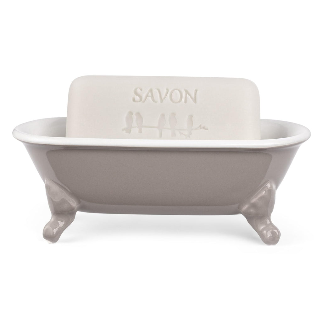 6.5" Mini Clawfoot Bathtub Soap Dish,Bar Soap Holder,Yellow