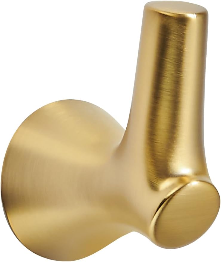 AVICCI 5 Pack Towel Hooks Champagne Bronze Coat Hooks, Zinc Alloy Heavy Duty Bathroom Hooks Wall Mounted for Robes & Towels Hand Towel Hook Holder Kitchen, Bathroom Accessories