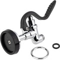 Pre Rinse Sprayer Valve Fits for T&S Brass Spray Valve Replace B-0107, High-Pressure Commercial Pre Rinse Spray Head Dish Sprayer Replacement Kit for Restaurant Industrial Faucets - Black