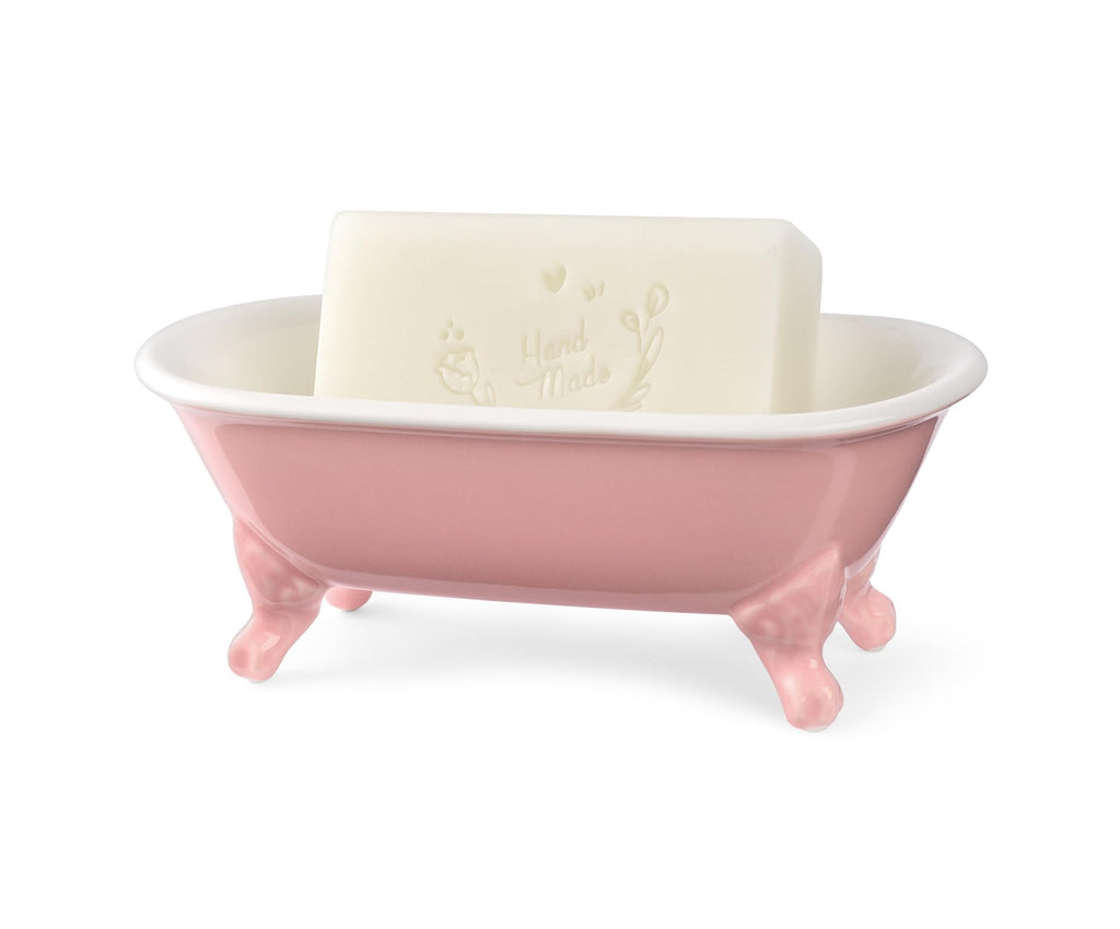 6.5" Mini Clawfoot Bathtub Soap Dish,Bar Soap Holder,Yellow