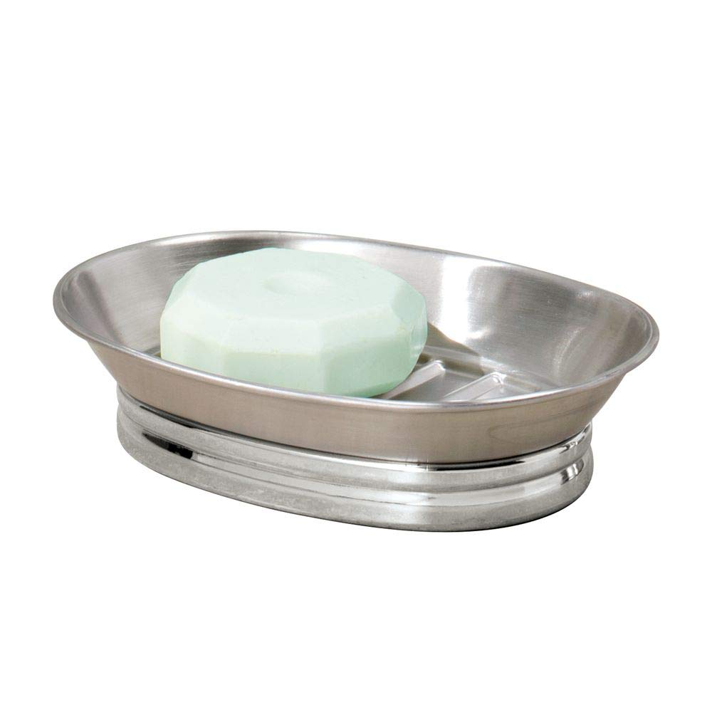 Design Soap Dish, Brushed Stainless Steel