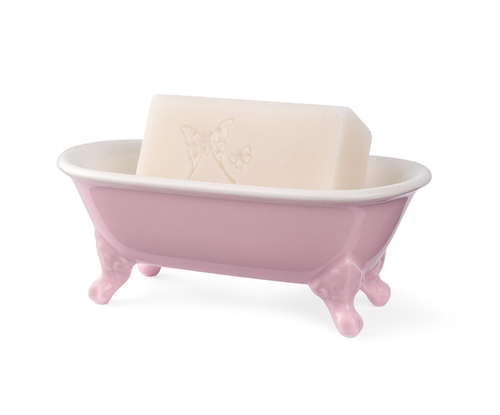 6.5" Mini Clawfoot Bathtub Soap Dish,Bar Soap Holder,Yellow