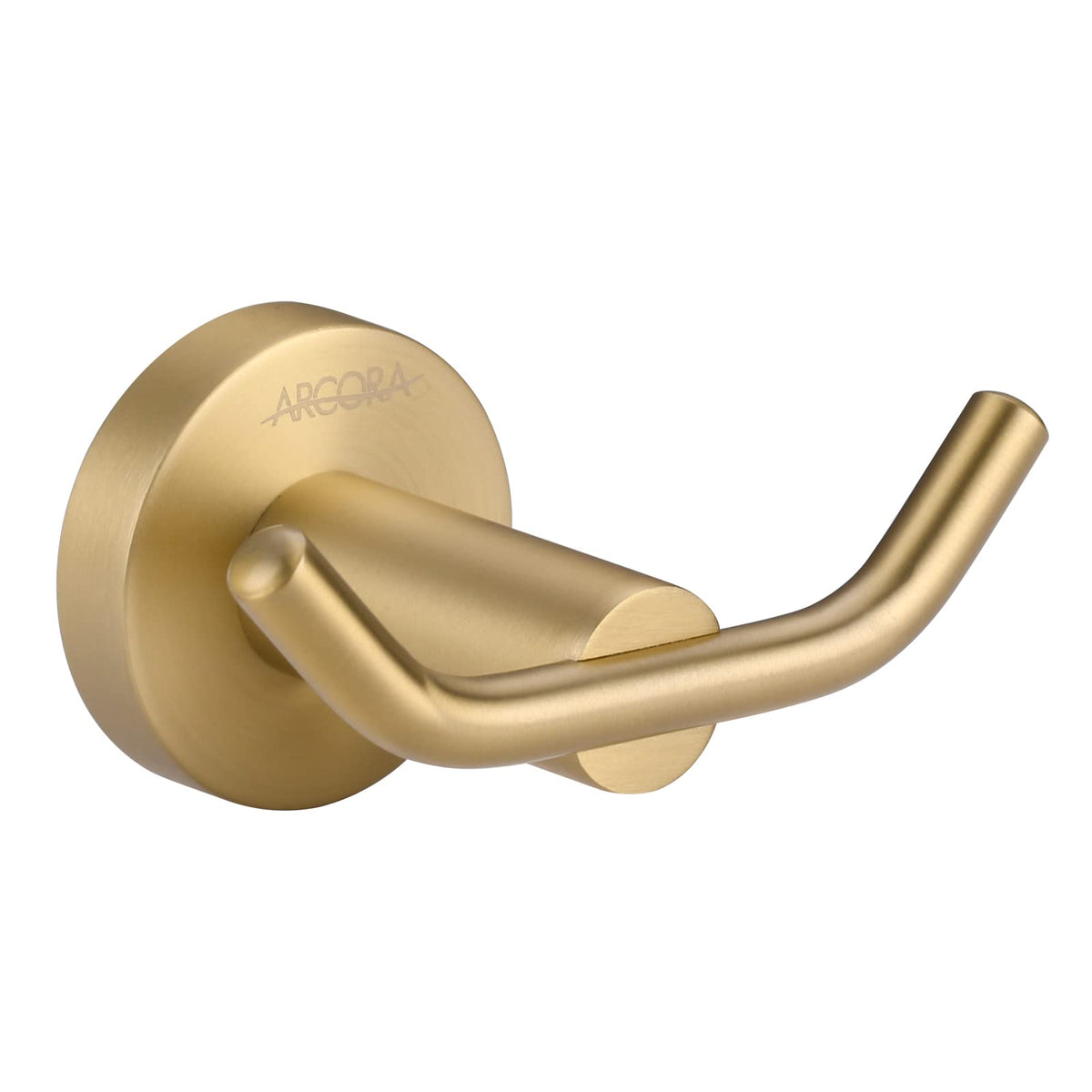 ARCORA Brushed Gold Towel Hooks, SUS 304 Stainless Steel Bathroom Robe Hook