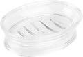 iDesign Soap Dish for Bathroom Sink or Countertop - Clear