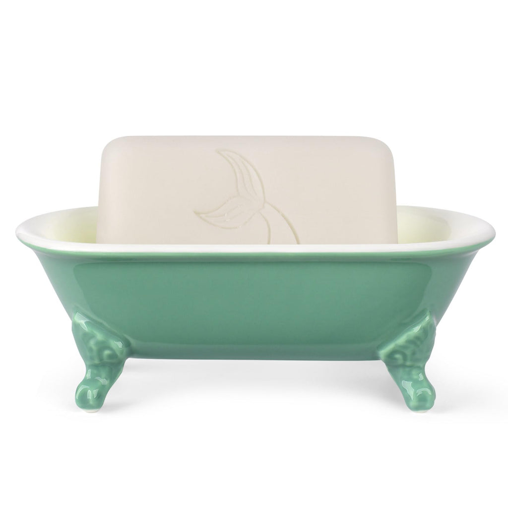 6.5" Mini Clawfoot Bathtub Soap Dish,Bar Soap Holder,Yellow
