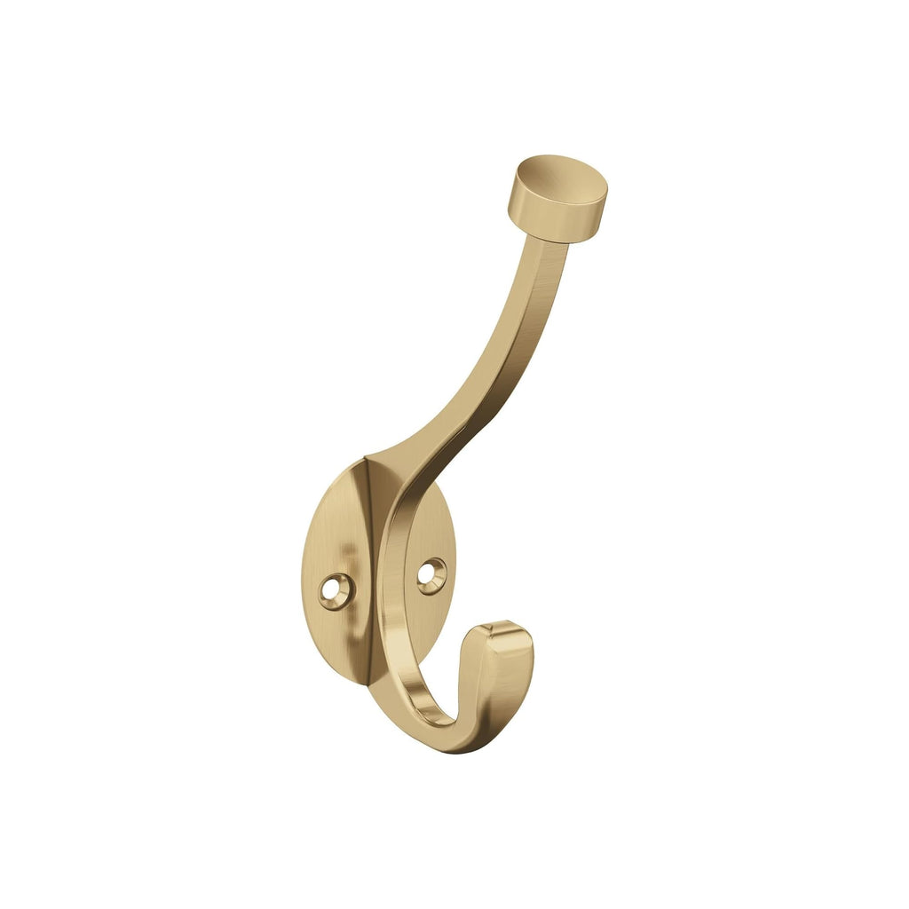Amerock Adare Double Prong Polished Chrome Wall-Mounted Hook