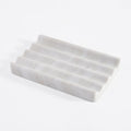 Karibiber Marble Soap Dish, Large Stone Bar Soap Holder Shower, Green Bathroom Soaps Saver, Easy Cleaning Natural Stone Sponge Holder for Kitchen Sink, Executive Jewelry Ring Tray