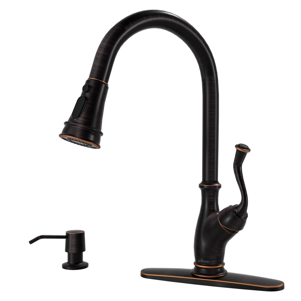 APPASO Touchless Kitchen Faucet with Pull-Down Sprayer and Soap Dispenser