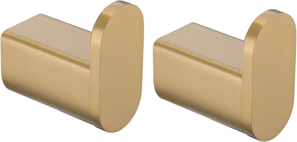 RANDOM Champagne Bronze Towel Hooks for Bathrooms Wall Mount Coat Hooks SUS304 Stainless Steel Hand Towel Robe Hook.96026-8CB