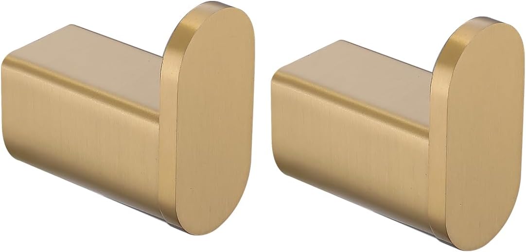 RANDOM Champagne Bronze Towel Hooks for Bathrooms Wall Mount Coat Hooks SUS304 Stainless Steel Hand Towel Robe Hook.96026-8CB