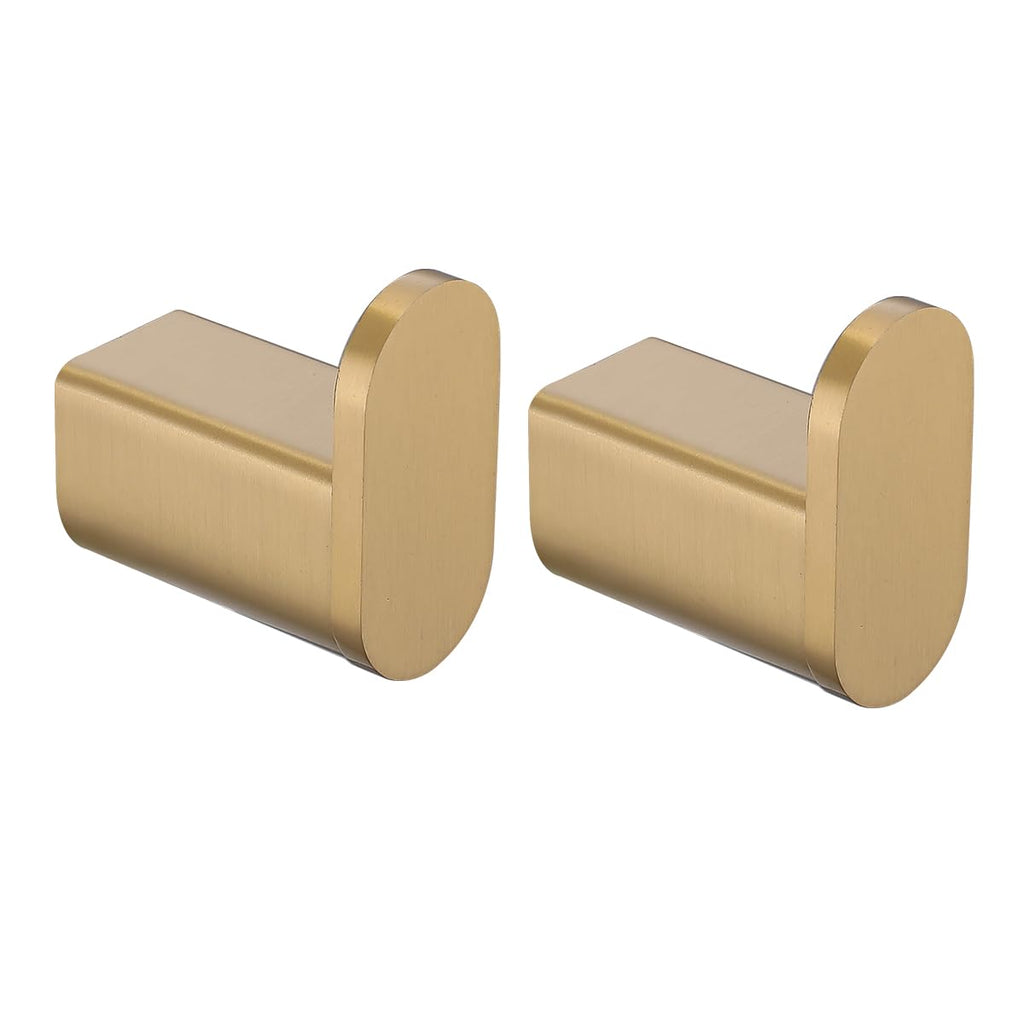 RANDOM Champagne Bronze Towel Hooks for Bathrooms Wall Mount Coat Hooks SUS304 Stainless Steel Hand Towel Robe Hook.96026-8CB