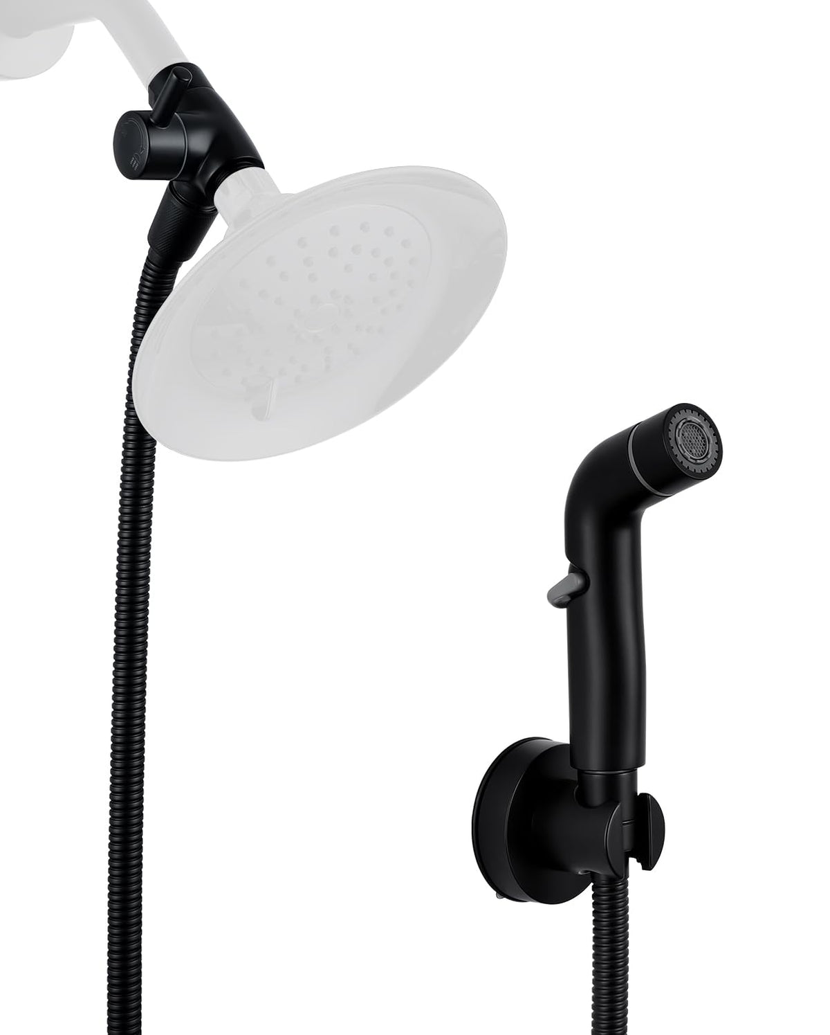 G-Promise 2 Mode Dog Shower Attachment with Extra Long Hose Adhesive Mount