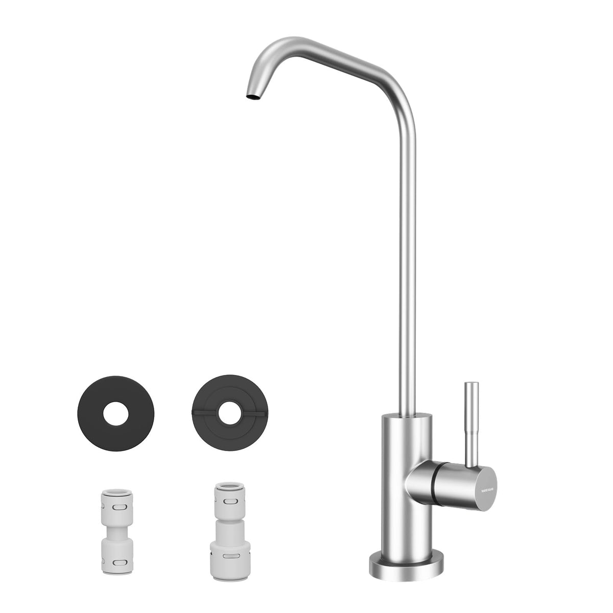 WEWE Pull-Down Kitchen Faucet with 3 Mode Sprayer, Polished Chrome