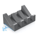 Silicone Soap Dish Set,3PCS Self Draining Soap Holder for Bar Soap