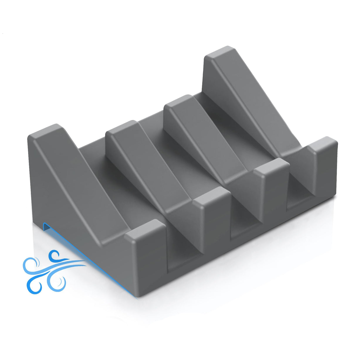 Silicone Soap Dish Set,3PCS Self Draining Soap Holder for Bar Soap