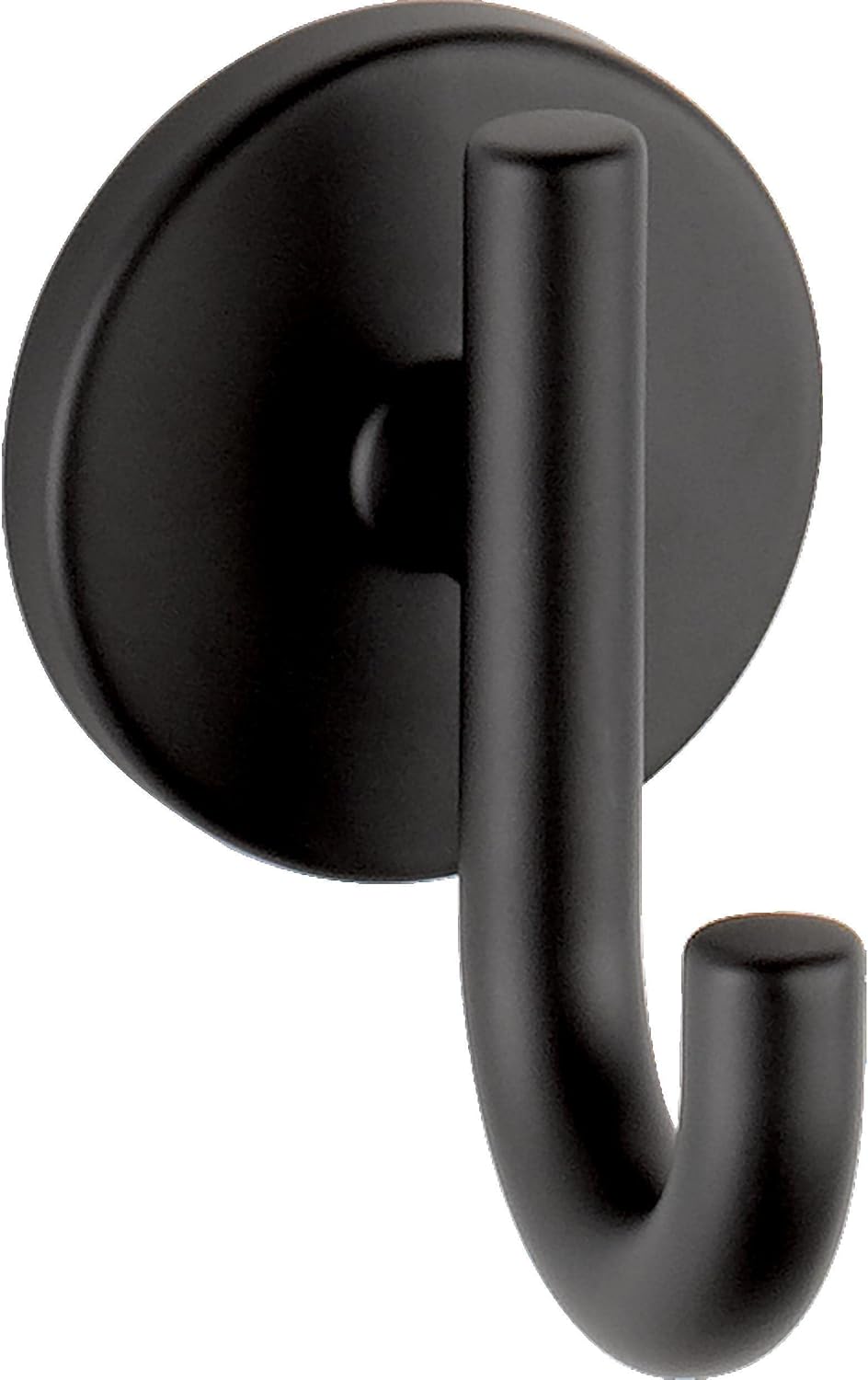 Delta Single Towel Hook for Bathroom or Kitchen| Matte Black | Trinsic Accessories