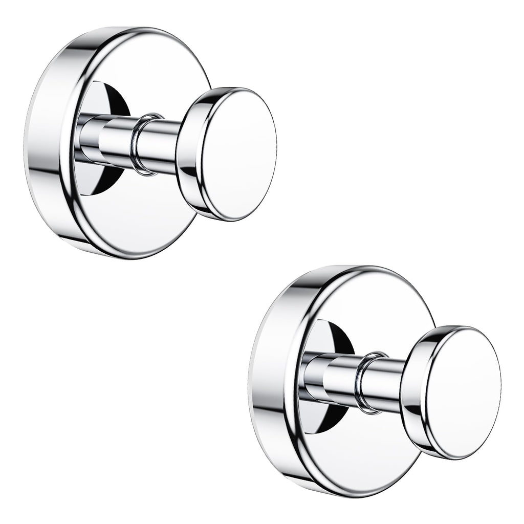 Vacuum Suction Cup Hooks for Shower, Shower Hooks for Inside Shower Glass Window, Mirror, No Drill Towel Hooks for Bathrooms, Bath Robe Coat Looafh Wreath Hook for Hanging - 2 Pack, Black