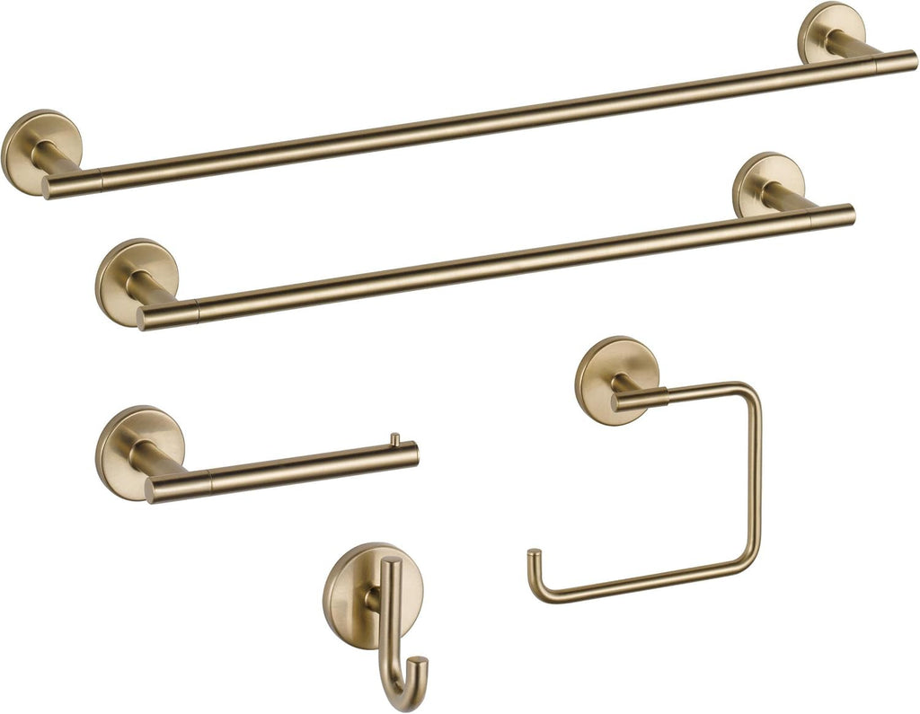 Delta Single Towel Hook for Bathroom or Kitchen| Champagne Bronze | Trinsic Accessories