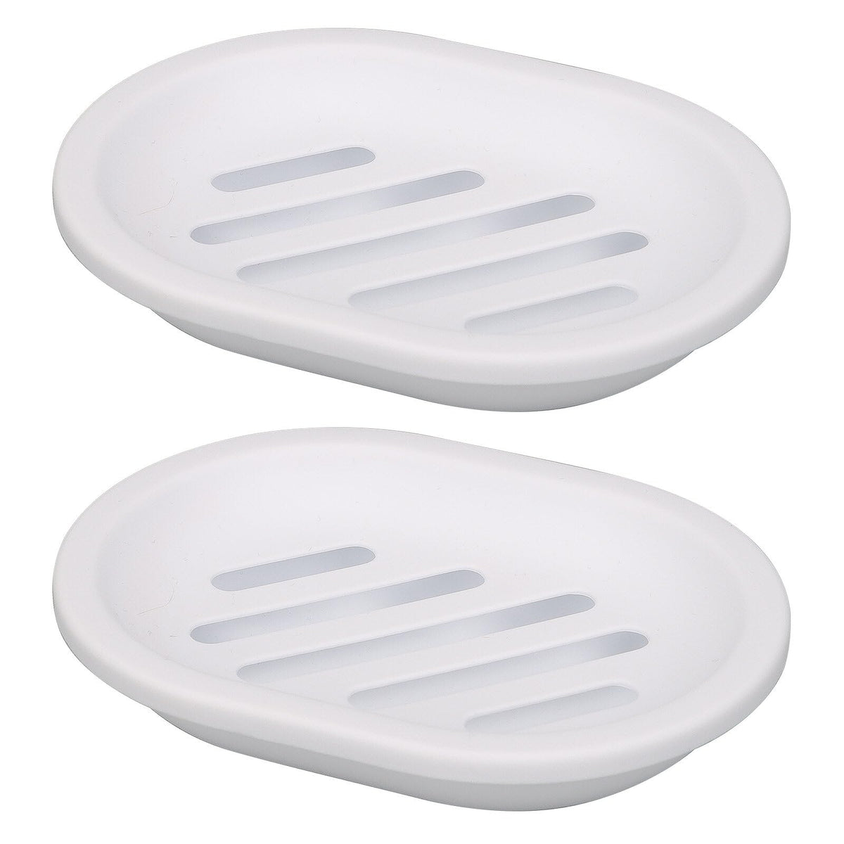 Topsky Soap Dish for Shower, 2pcs Soap Dishes Soap Savers for Bar Soap, Soap Bar Holder Shower with Drip Tray, Plastic Soap Holders with Drain for Kitchen Sink, Easy to Clean, Keeps The Soap Dry