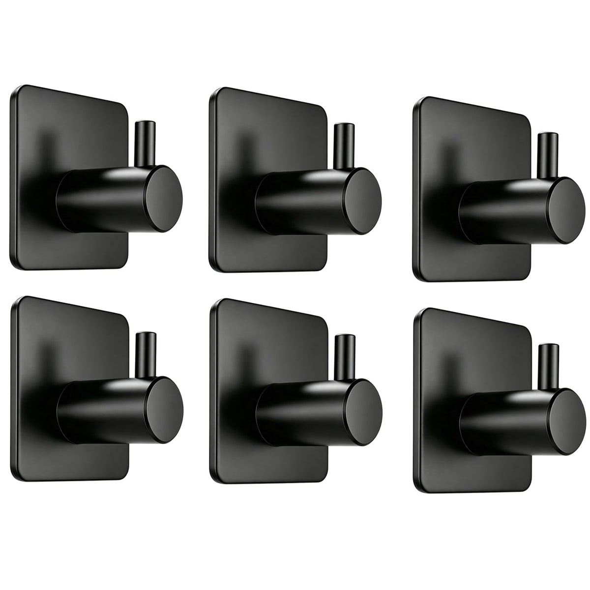 Fotosnow Adhesive Towel Hooks 15lbs Heavy Duty Wall Hooks Waterproof Stainless Steel Hanger for Hanging Coat, Hat, Towel Robe Hook Rack Wall Mount- Bathroom and Bedroom 4-Packs