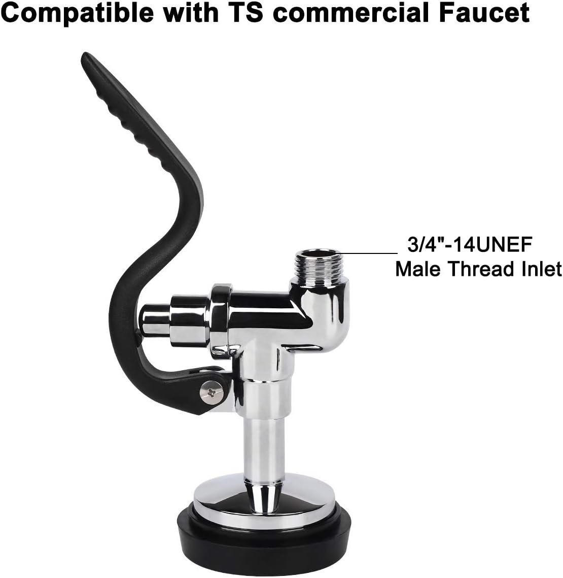 Pre-rinse Spray Valve for Commercial Kitchen Sink Faucet Pre Rinse Sprayer Nozzle Replacement Head with 1.42 GPM Spray Face