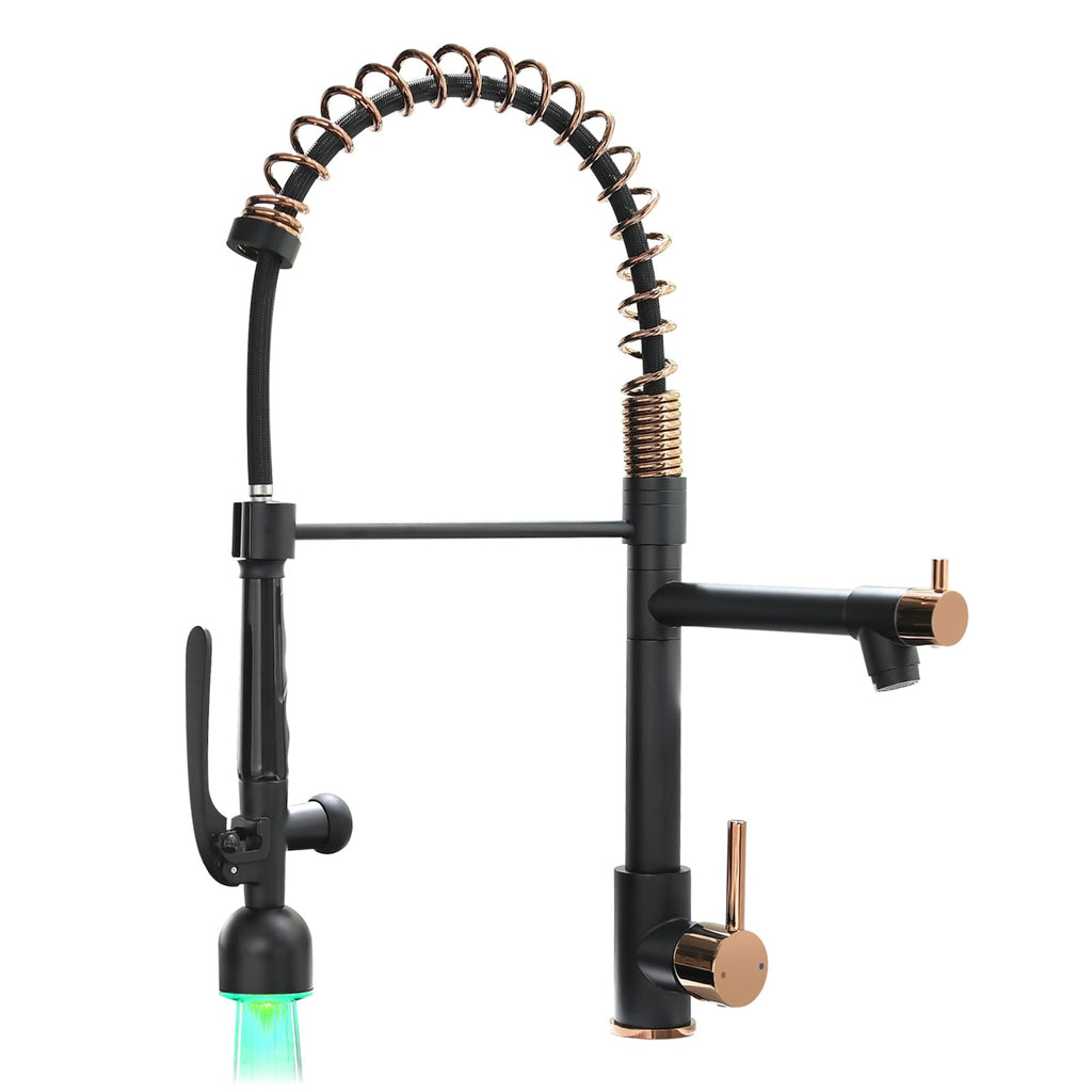 Fapully Commercial Kitchen Faucet,Wall Mount Kitchen Sink Faucet with Pre-Rinse Pull Down Sprayer,25‘’ Height 8'' Center 3 Compartment Sink Faucets with 12.2'' Swing Spout Chrome