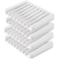 4PCS Self-Draining Silicone Bar Soap Dish and Holders for Shower