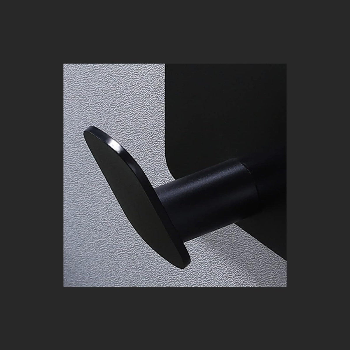 DELITON 26lb Heavy Duty Adhesive Towel Hooks, No-Damage 4 Pack Matte Black