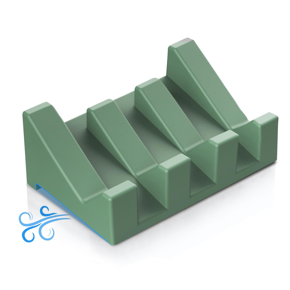 Silicone Soap Dish Set,3PCS Self Draining Soap Holder for Bar Soap