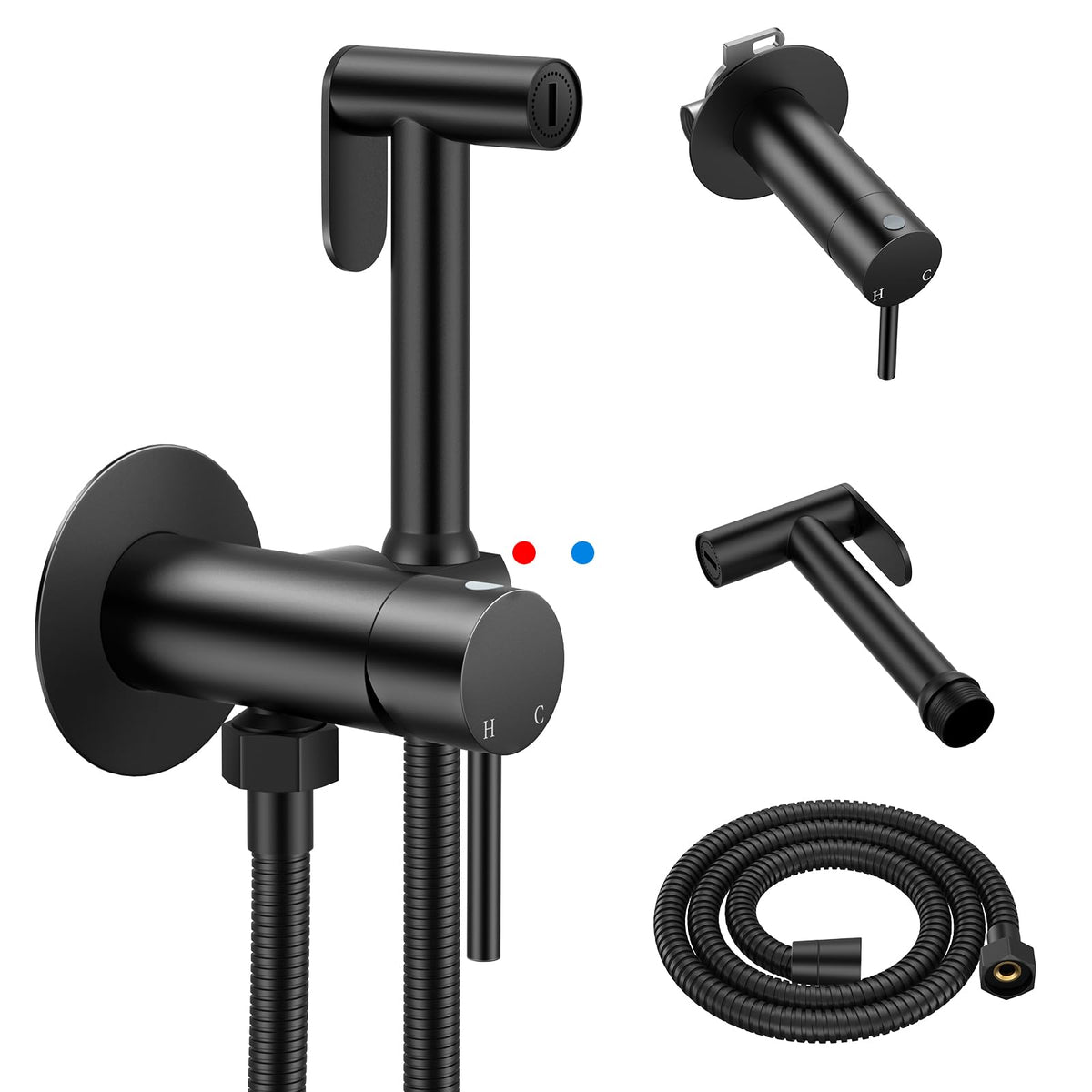 Arofa Handheld Bidet Sprayer, Bidet Attachment for Toilet, Brushed Nickel