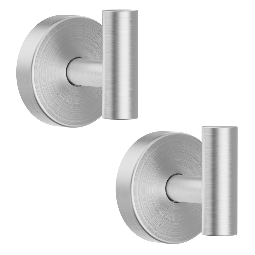Vacuum Suction Cup Hooks for Shower, Shower Hooks for Inside Shower Glass Window, Mirror, No Drill Towel Hooks for Bathrooms, Bath Robe Coat Looafh Wreath Hook for Hanging - 2 Pack, Black