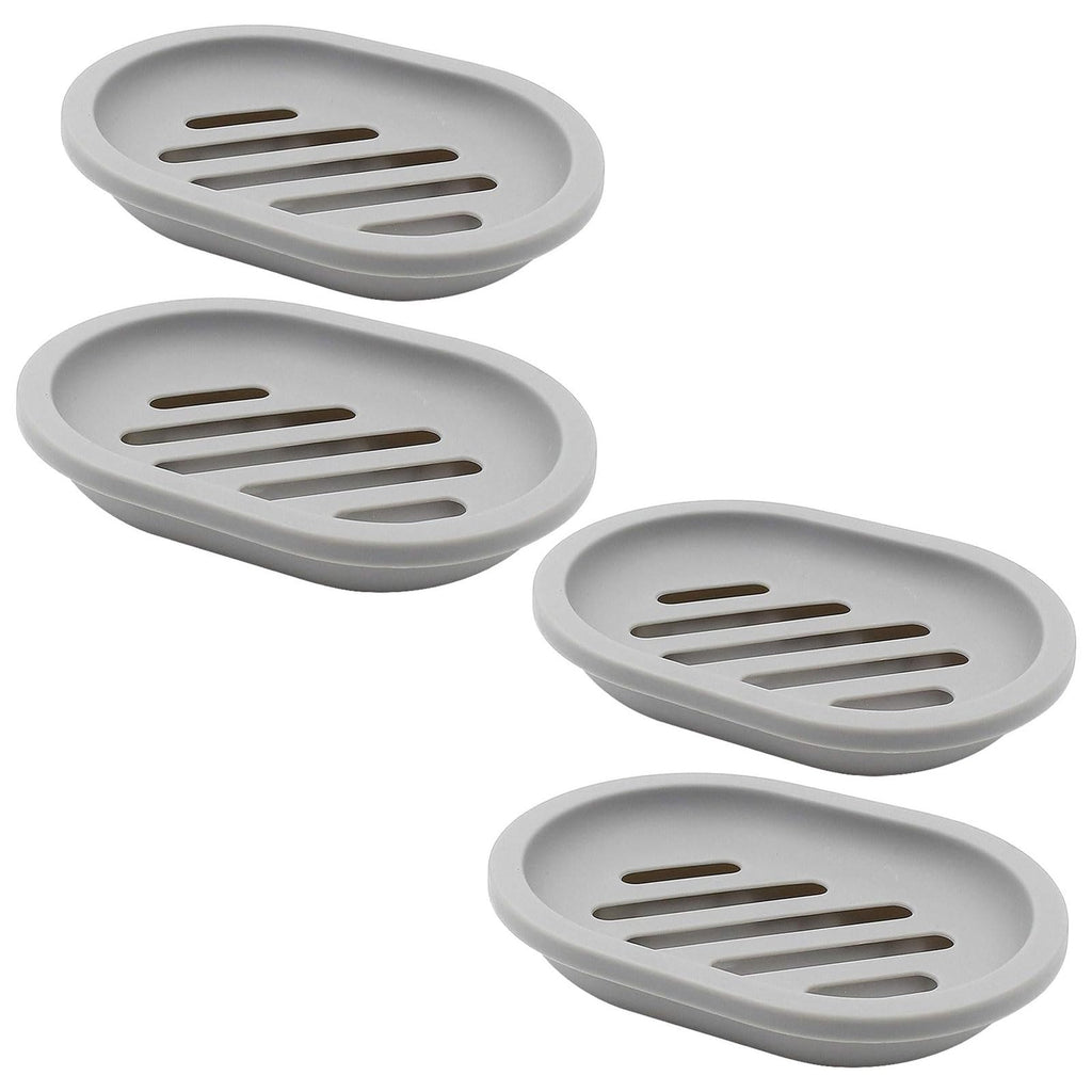 Topsky Soap Dish for Shower, 2pcs Soap Dishes Soap Savers for Bar Soap, Soap Bar Holder Shower with Drip Tray, Plastic Soap Holders with Drain for Kitchen Sink, Easy to Clean, Keeps The Soap Dry