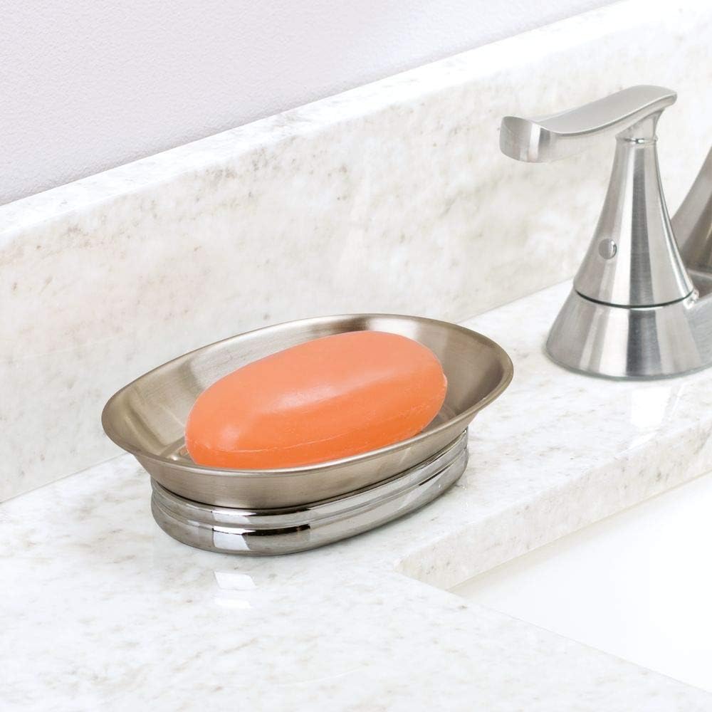 Design Soap Dish, Brushed Stainless Steel