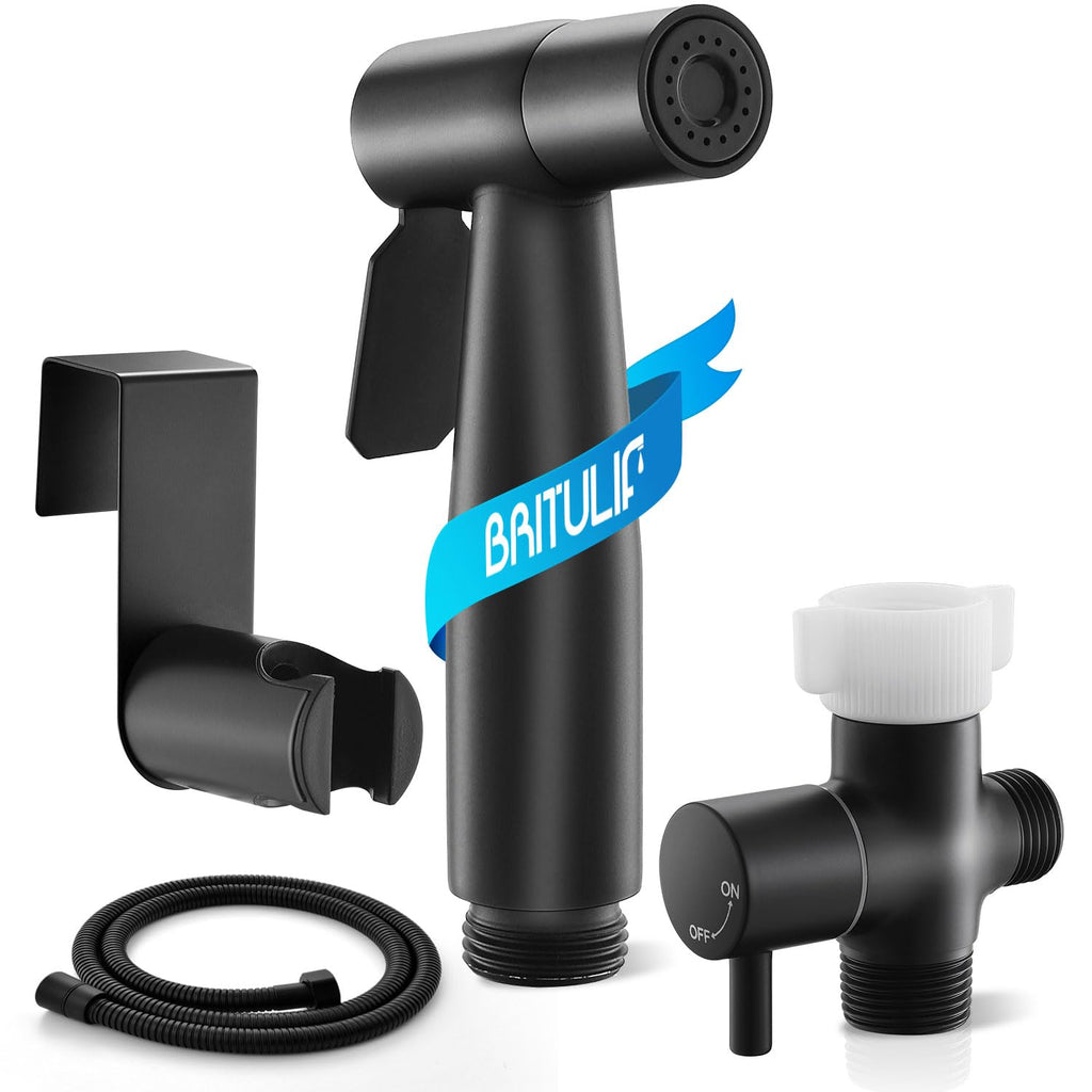 BRITULIF 2-Pack Handheld Bidet Sprayer for Toilet, Adjustable Pressure