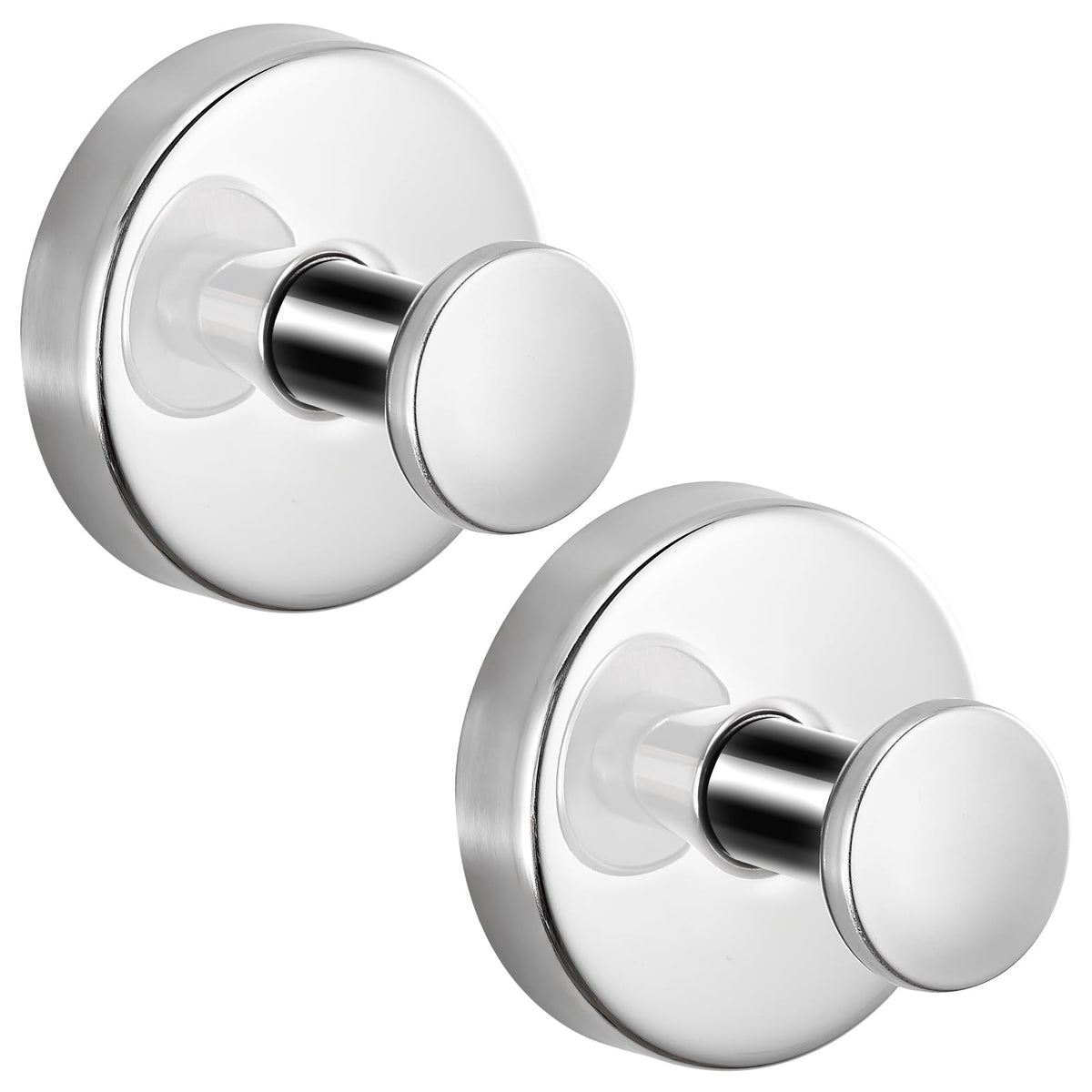Suction Cup Hooks for Shower,Stainless Steel Towel Hooks No Drill